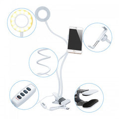 Selfie LED Light Ring with Phone Holder Stand Clip