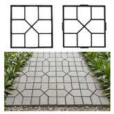 2Pack 40cm Paving Mold Concrete Moulds Outdoor Garden DIY Walkway Maker Mold Stepping Stone Paving Pavement Mold Reusable Tool for Driveway Backyard Patios Decor