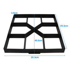 2Pack 40cm Paving Mold Concrete Moulds Outdoor Garden DIY Walkway Maker Mold Stepping Stone Paving Pavement Mold Reusable Tool for Driveway Backyard Patios Decor