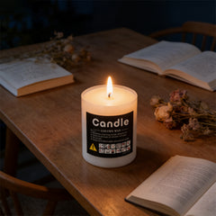 Column Candle Wax Long Burn Candles