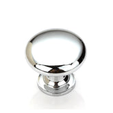 4PCS 28mm Zinc Alloy Round Stainless Steel Kitchen Cabinet Knobs Drawer Handles Cupboard Knobs