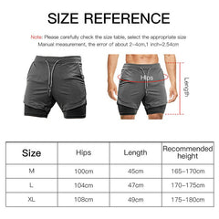 Double Layer Running Training Shorts Fitness