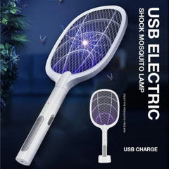Bug Zapper Racket Fly Swatter Mosquito Bat