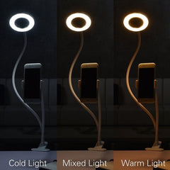 Selfie LED Light Ring with Phone Holder Stand Clip