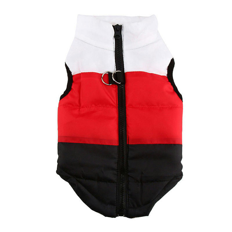 Pet Dog Cat Puppy Winter Coat Comfy Warm Vent Jacket Clothes Pulling Buckle - Size XS