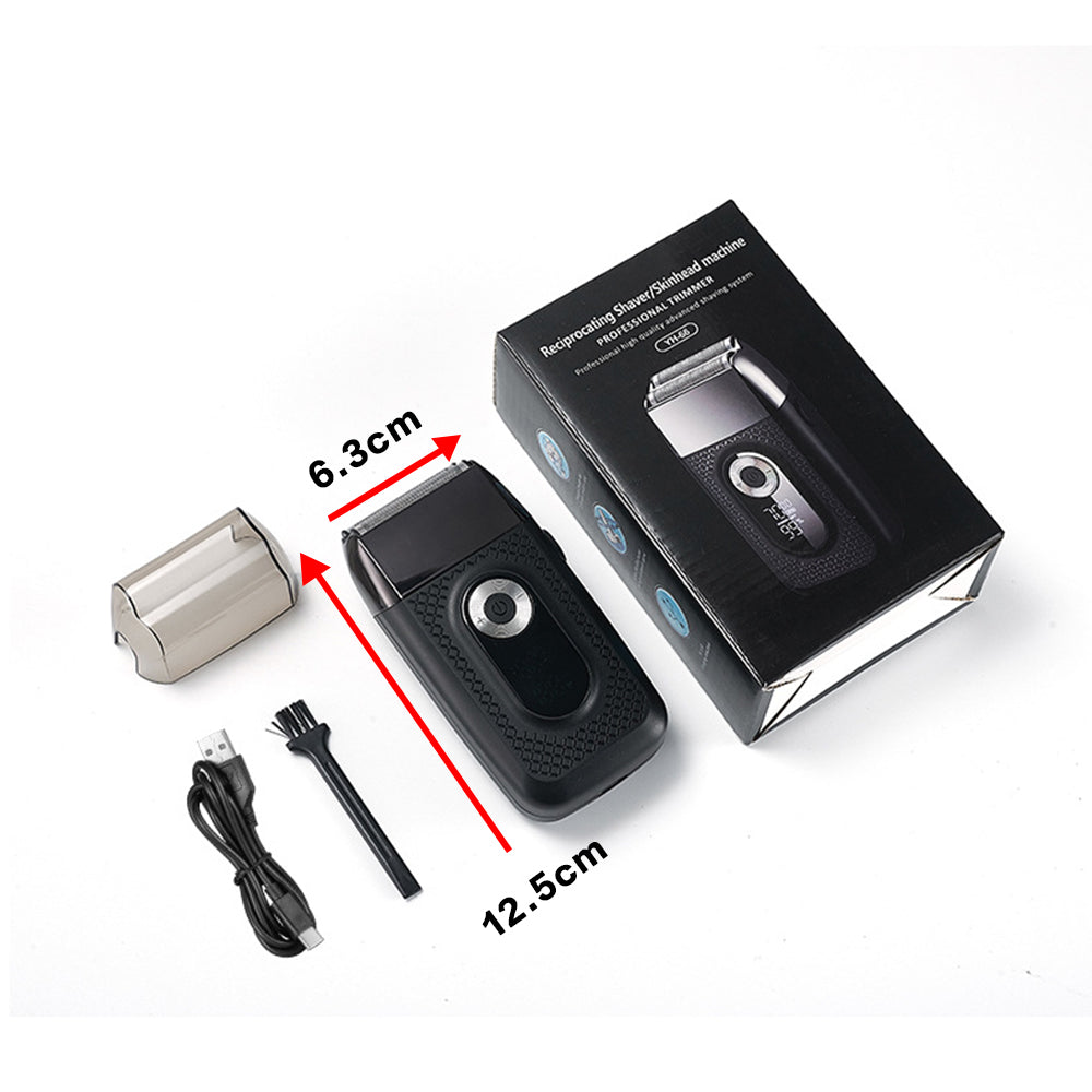 Rechargeable Razor LCD Foil Shaver USB Electric Cordless Shaver Wet/Dry for Men -
