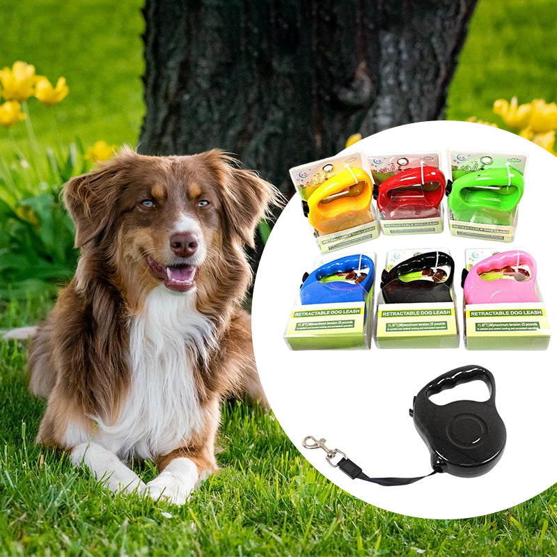 3m Retractable Dog Leash Lead with Release Button Lobster Clip Pet Small Dog Retractable Walking Lead fo