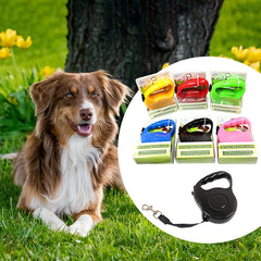 3m Retractable Dog Leash Lead with Release Button Lobster Clip Pet Small Dog Retractable Walking Lead fo