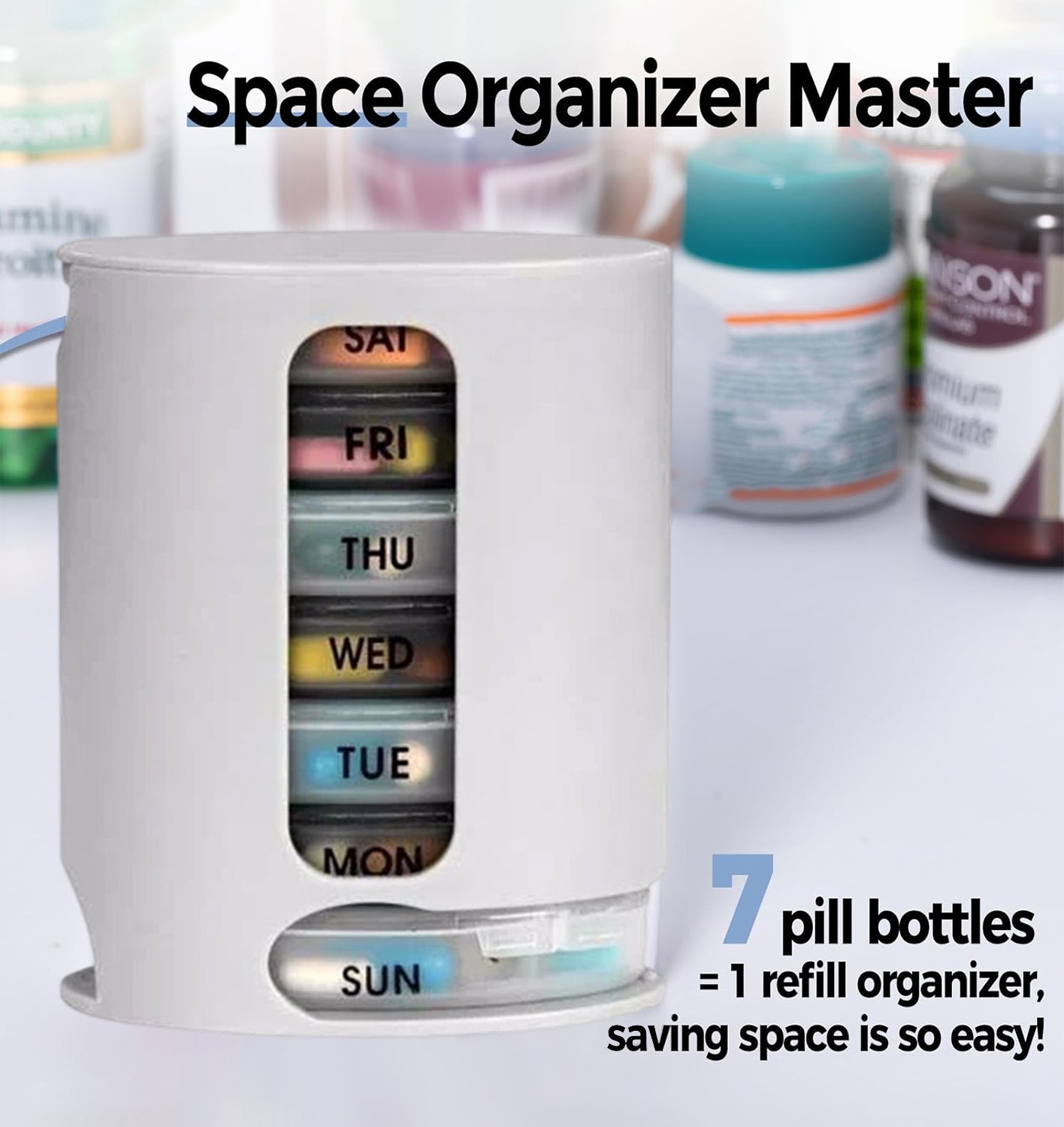 Extra Large Pill Organizer Weekly Pill Case