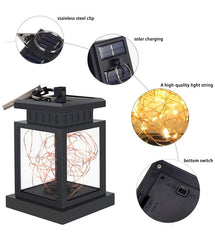 Outdoor Garden Hanging Lantern Solar Lights Waterproof Solar LED Fairy Light