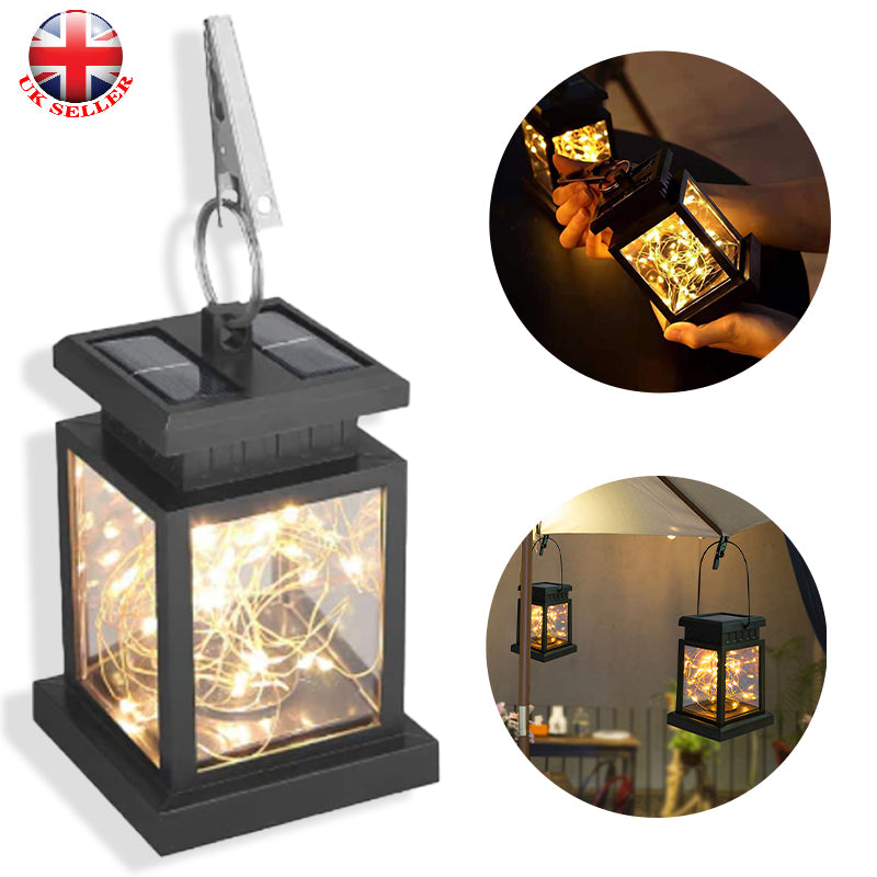 Outdoor Garden Hanging Lantern Solar Lights Waterproof Solar LED Fairy Light