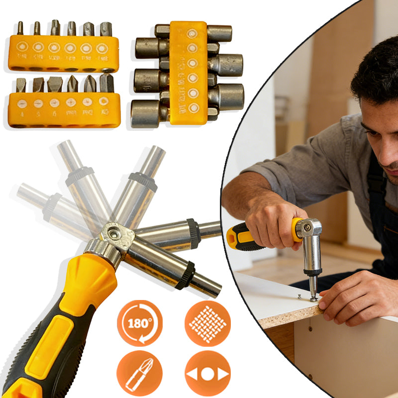 Multipurpose Ratchet Screwdriver Wrench Socket Tools Set