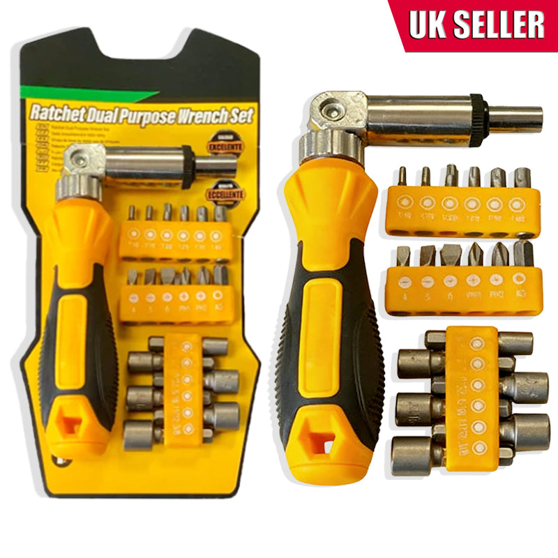 Multipurpose Ratchet Screwdriver Wrench Socket Tools Set