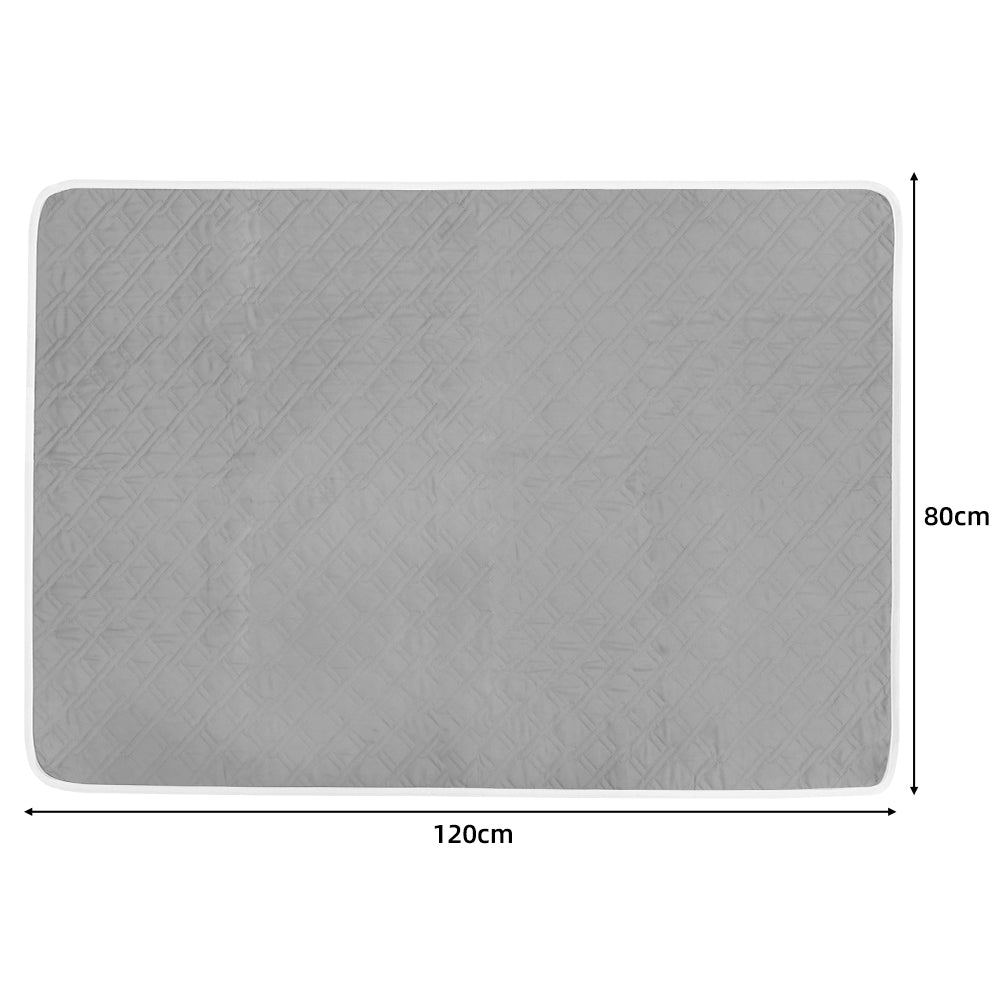 2PCS XL Reusable Incontinence Bed Pad 80 x 120cm Waterproof Mattress Protector Washable Double Bed Waterproof Cover for Adults Elderly Kids Women Period