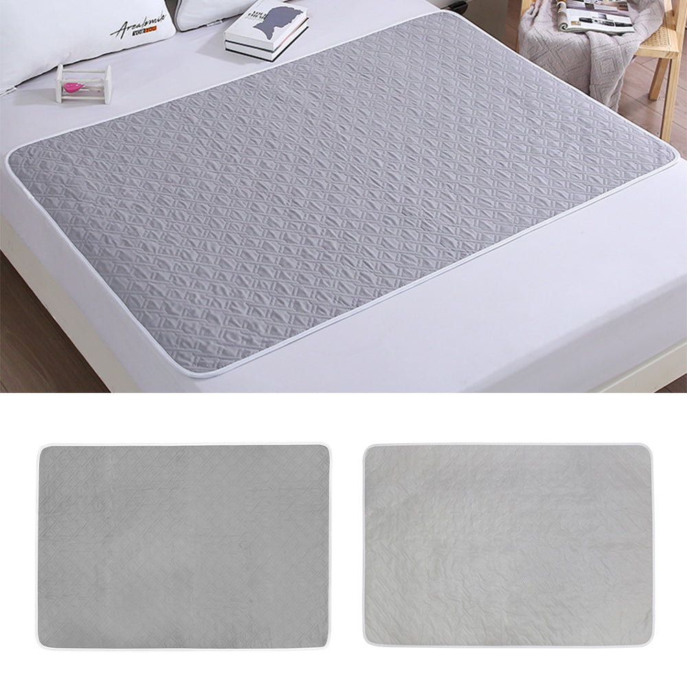 2PCS XL Reusable Incontinence Bed Pad 80 x 120cm Waterproof Mattress Protector Washable Double Bed Waterproof Cover for Adults Elderly Kids Women Period