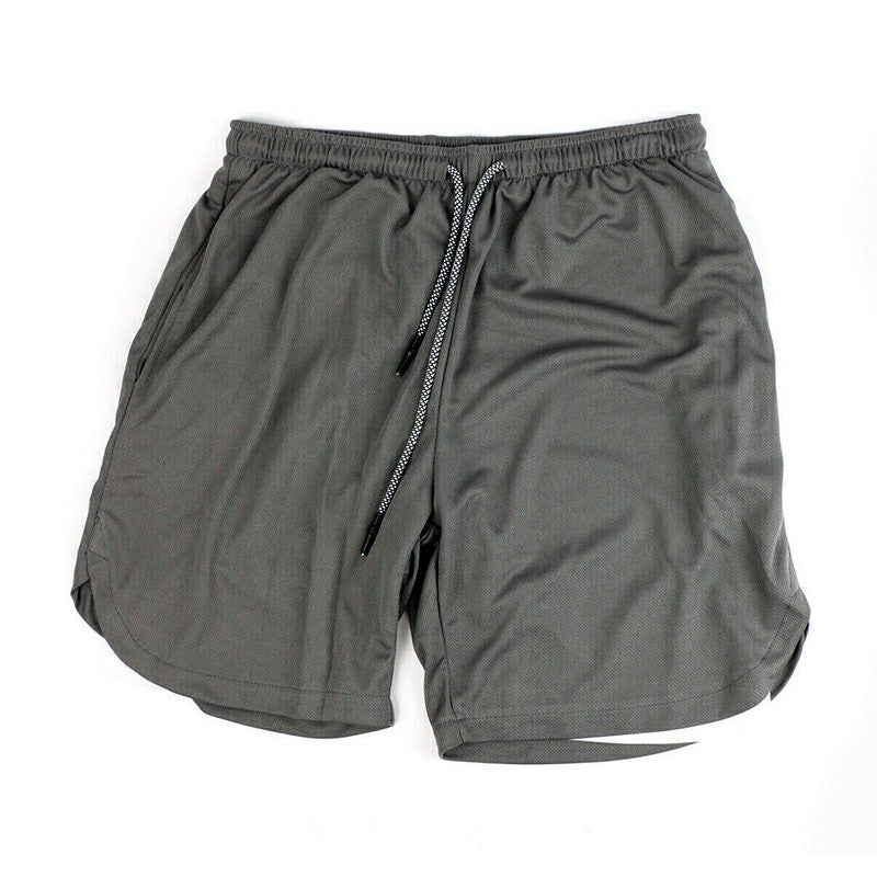 Double Layer Running Training Shorts Fitness