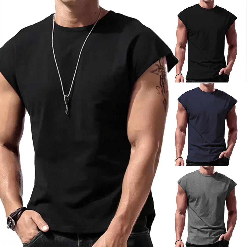 Mens Vest Tops Sleeveless Shirts T-Shirt