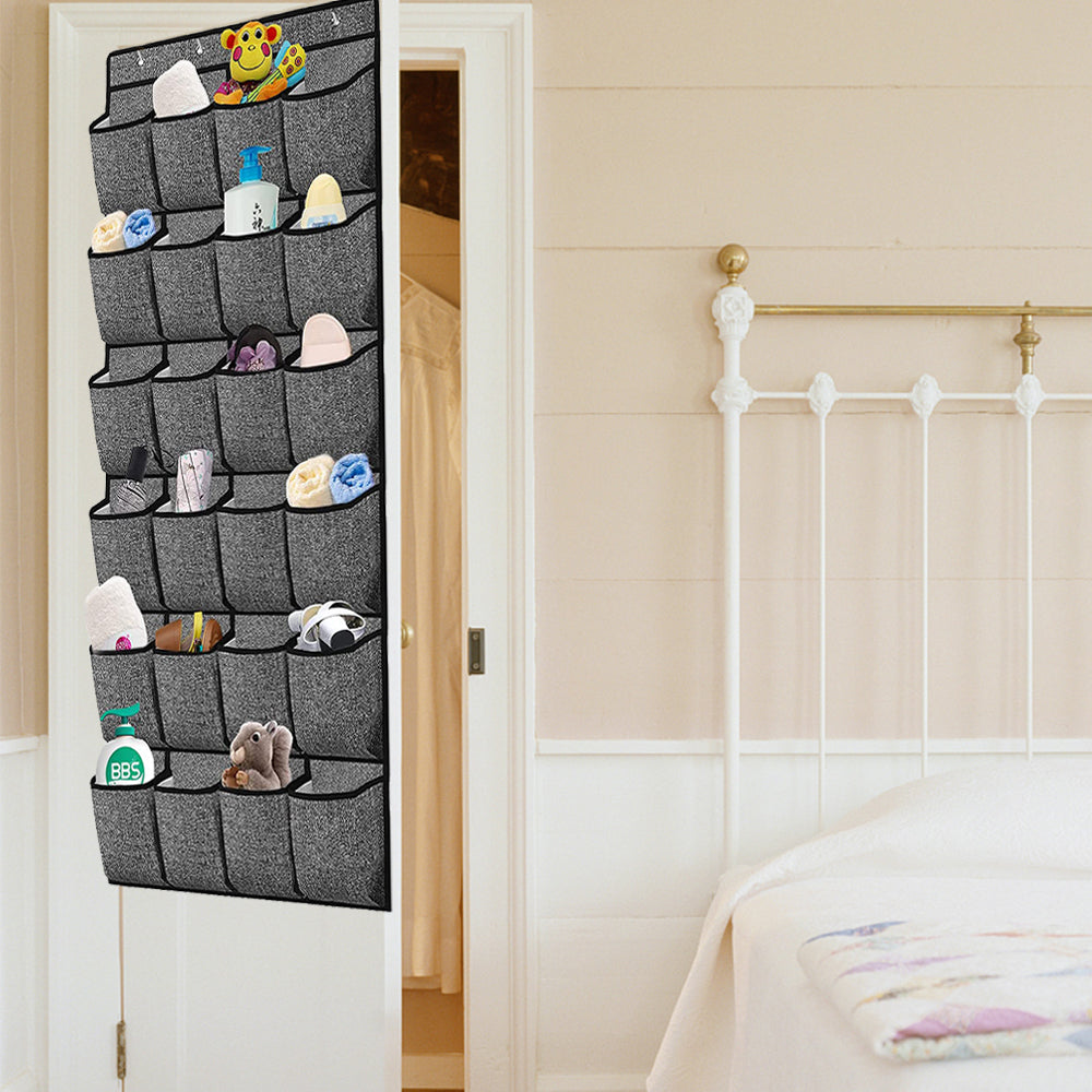24 Pockets Hanging Shoe Holder Storage Box