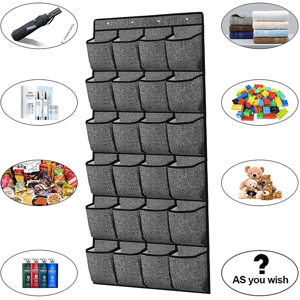24 Pockets Hanging Shoe Holder Storage Box