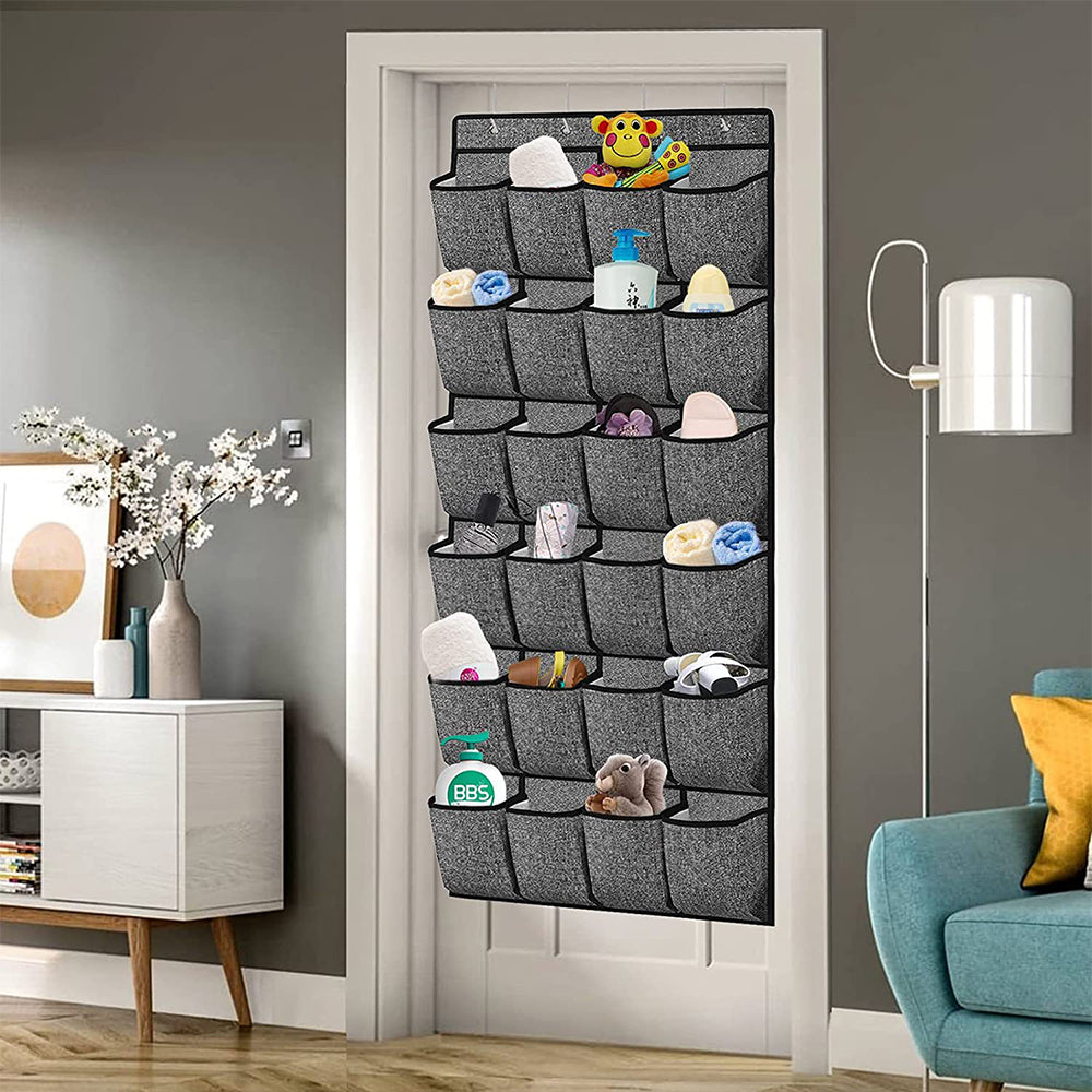 24 Pockets Hanging Shoe Holder Storage Box