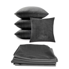 4 Pack Velvet Cushion Cover Square Pillow Decor Bed Sofa