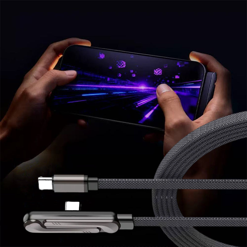 2 in 1 Invisible Holder 240W 1.5m USB C to C Data Cable Foldable Phone Stand Fast Charging Cable for iPhone 15/16/17 Xiaomi Huawei Honor Samsung