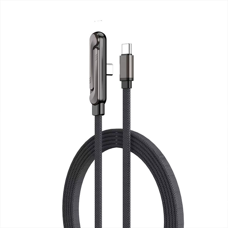 2 in 1 Invisible Holder 240W 1.5m USB C to C Data Cable Foldable Phone Stand Fast Charging Cable for iPhone 15/16/17 Xiaomi Huawei Honor Samsung